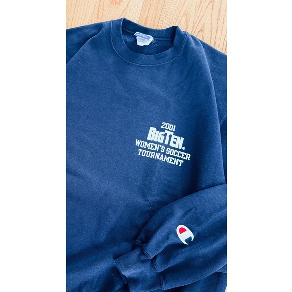 Champion Other - Champion Big Ten Women's Soccer Tournament 2001 Navy Blue XL Excellent Vintage